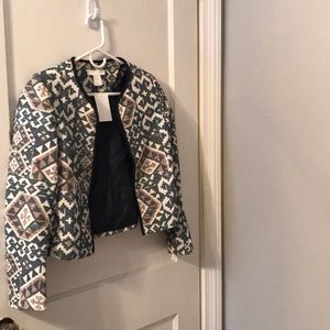 H+M Textures Cropped Jacket- New with Tags!